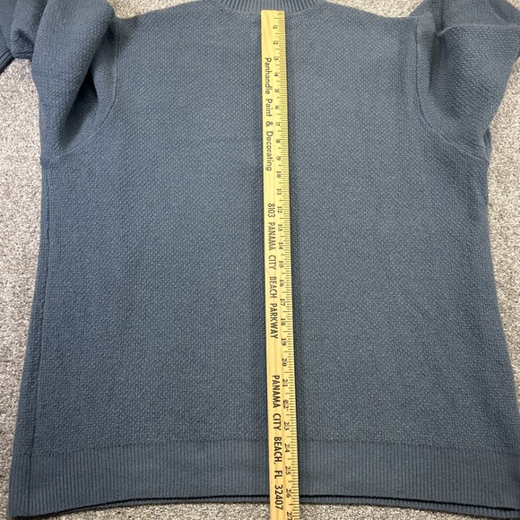 Orvis Pullover Mens XL Teal/green Quarter Zip Lightweight Performance Top - Picture 11 of 11